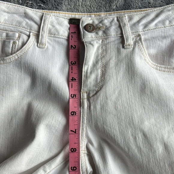 Pilcro & The Letterpress Fit SJEJ Jeans in White Size 26 EUC - Picture 6 of 9